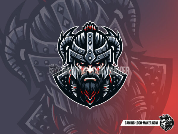 Roaring barbarian warrior gaming logo thumbnail 03 logo