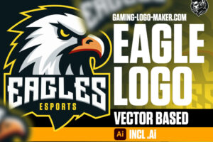 Eagle gaming logo esports logo mascot product thumbnail