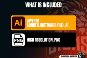 Lion esports gaming logo thumbnail 02 vector file