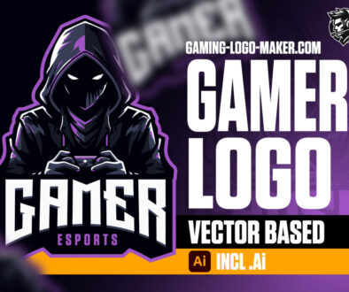 Purple dark gamer gaming logo esports logo mascot product thumbnail