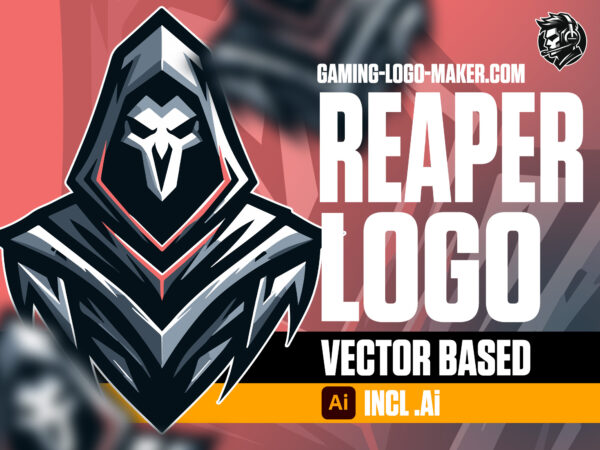 Reaper gaming logo esports logo mascot product thumbnail