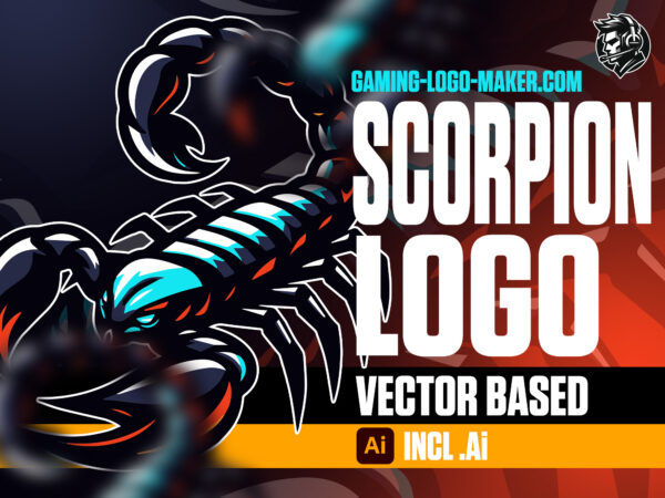 Scorpion gaming logo esports logo mascot product thumbnail