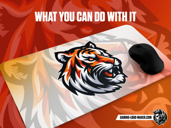 Roaring tiger gaming logo thumbnail 04 mouse pad design