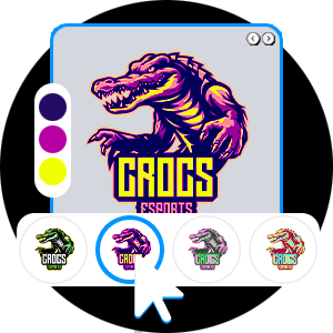 Crocodile Gaming Logos