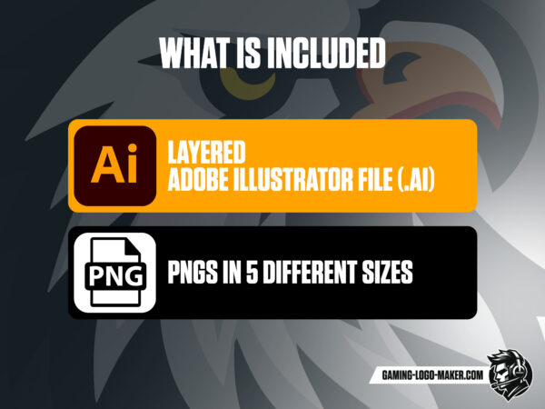 Eagle gaming logo thumbnail 02 Adobe Illustrator file