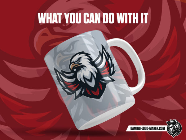 Flying eagle gaming logo thumbnail 03 cup design