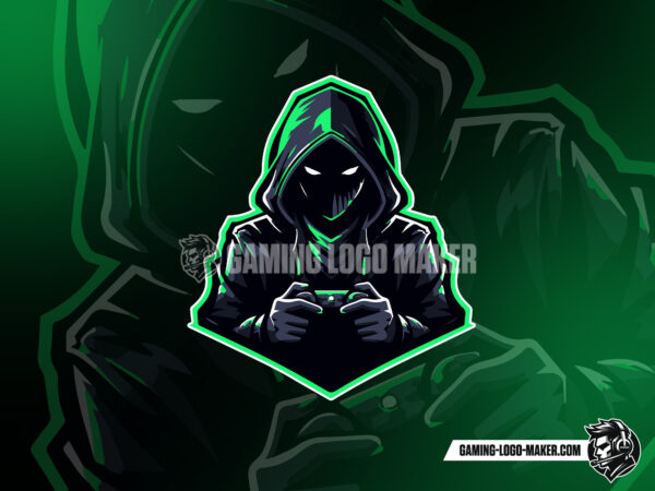 Dark green gamer gaming logo thumbnail 03 logo