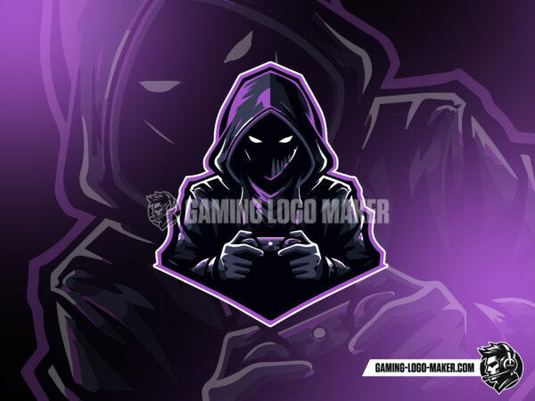 Dark purple gamer gaming logo thumbnail 03 logo