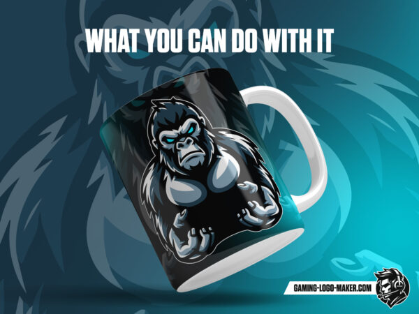 Gorilla gaming logo thumbnail 03 cup design