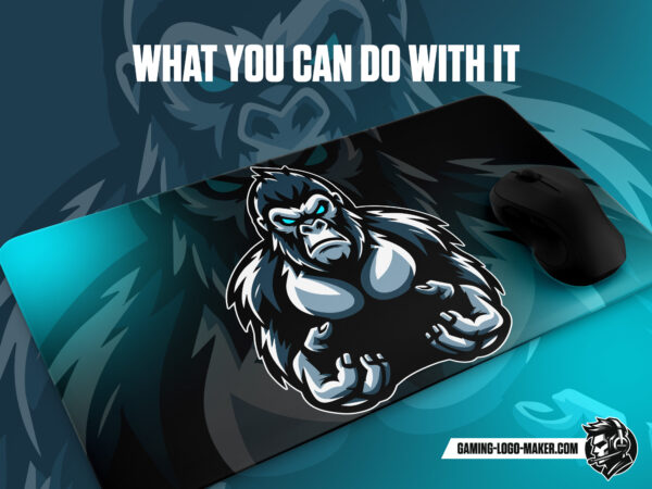 Gorilla gaming logo thumbnail 04 mouse pad design