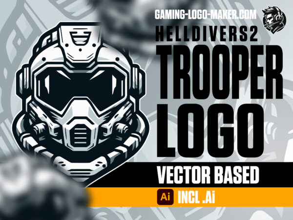 Helldivers 2 trooper gaming logo esports logo mascot product thumbnail