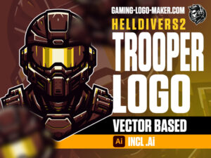 Helldivers 2 Trooper Gaming Logo 05
