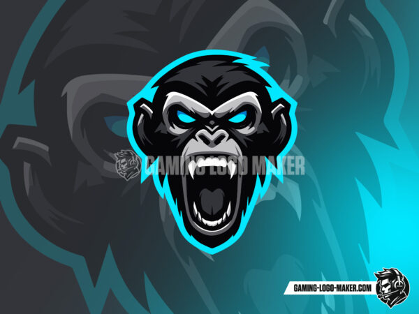 Monkey gaming logo thumbnail 03 logo