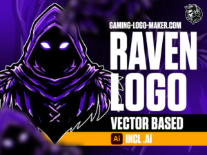 Fortnite Raven Gaming Logo 01