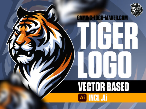 Tiger gaming logo esports logo mascot product thumbnail